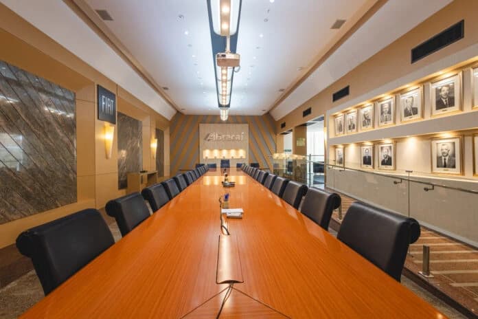 Sala do conselho da sede da Abracaf