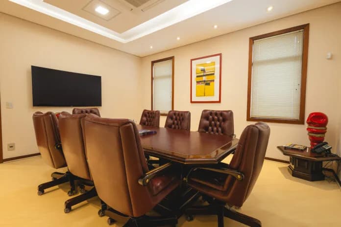 Sala de reunião da sede da Abracaf